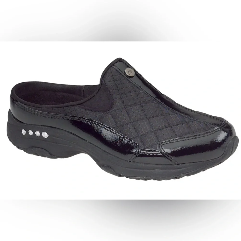 Easy Spirit Black Textured Mules - Picture 1 of 8